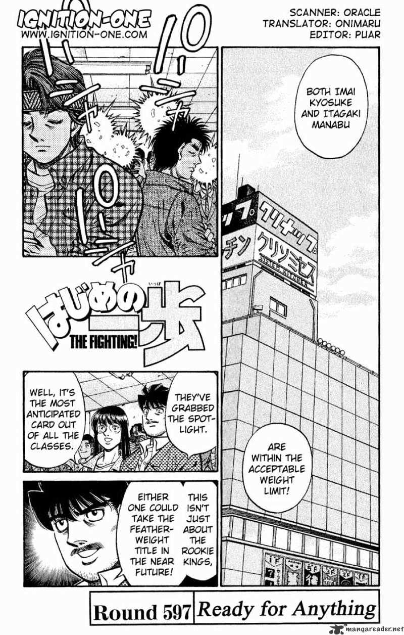 Hajime no Ippo: Fighting Spirit, Chapter 597 image 01